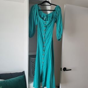 BOGO EVERYTHING $10 Free People Teal Dress